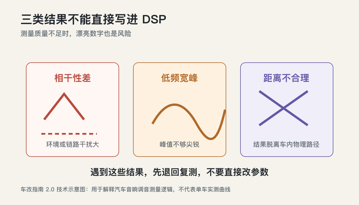 湛江汽车音响调音知识不能直接写入DSP的延时结果检查图